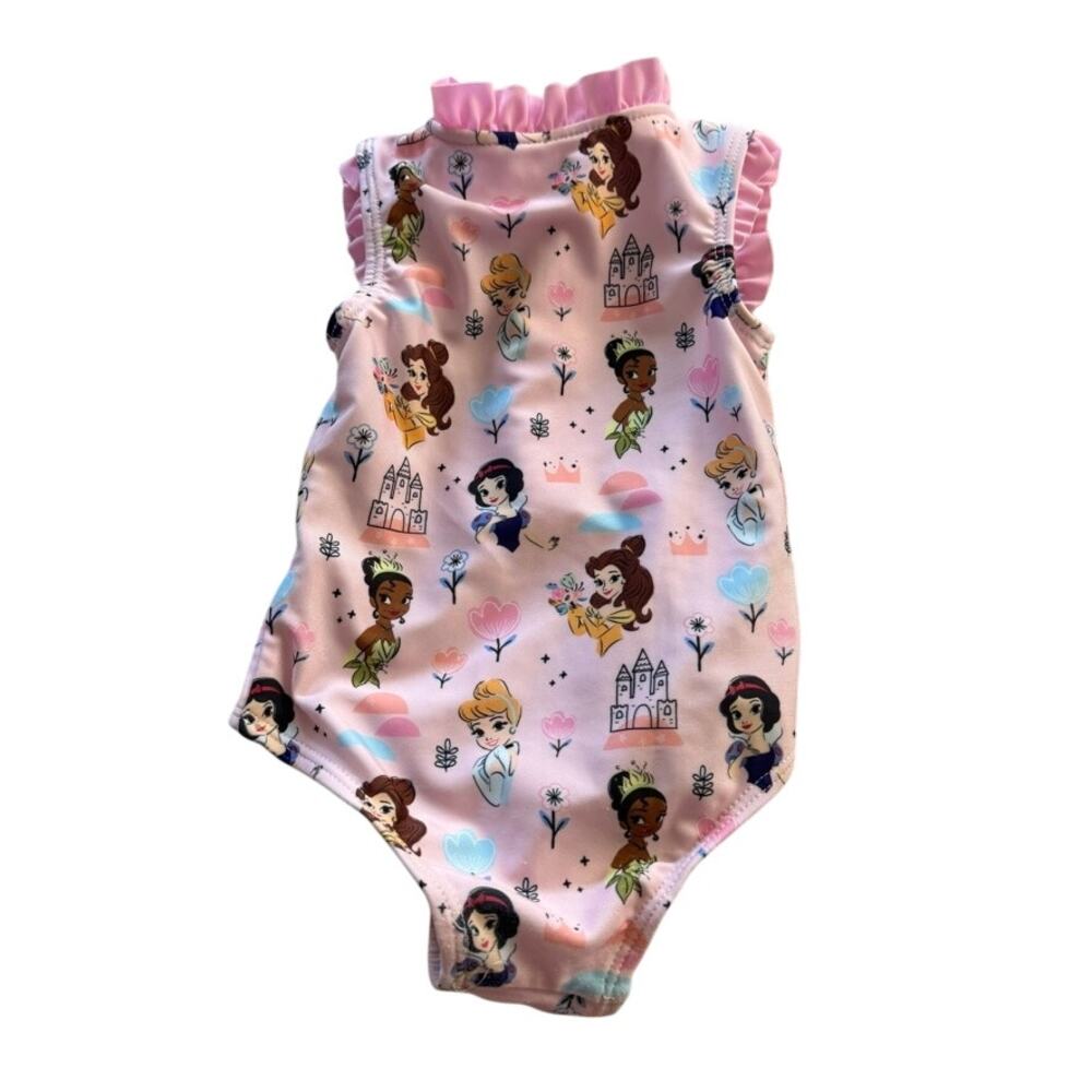 Disney Princess Swimsuit One Piece Girls 12M Pink - Picture 2 of 3